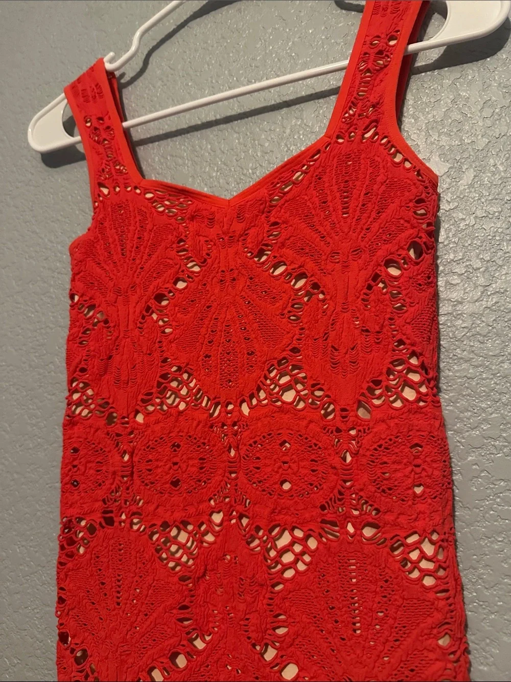 Free People Crochet Overlay Body-con Dress